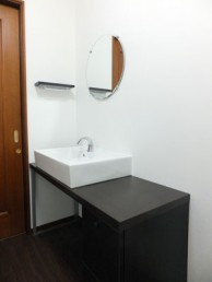 LIXIL サティスとカウンター付洗面器に交換 LIXIL サティスとカウンター付洗面器に交換